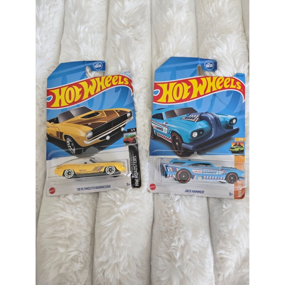 Hot Wheels Kroger Exclusive  Barracuda, Jack Hammer SET OF 2